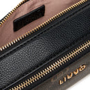 Borsa Donna a Tracolla LIU JO Marrone con Logo Monogram e Inserto Nero