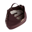 Maxi Hobo Bag Donna LIU JO in Tessuto effetto Camoscio color Melanzana