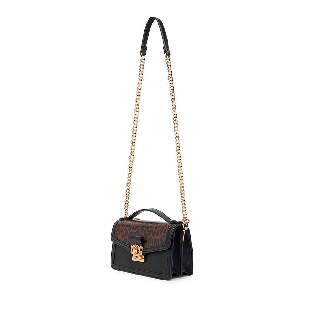 Borsa Donna Piccola a Tracolla LIU JO Nera e Animalier