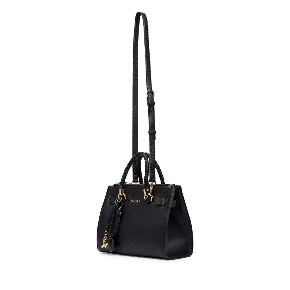 Borsa Donna a Mano Small LIU JO in Ecopelle Bottalata Nera