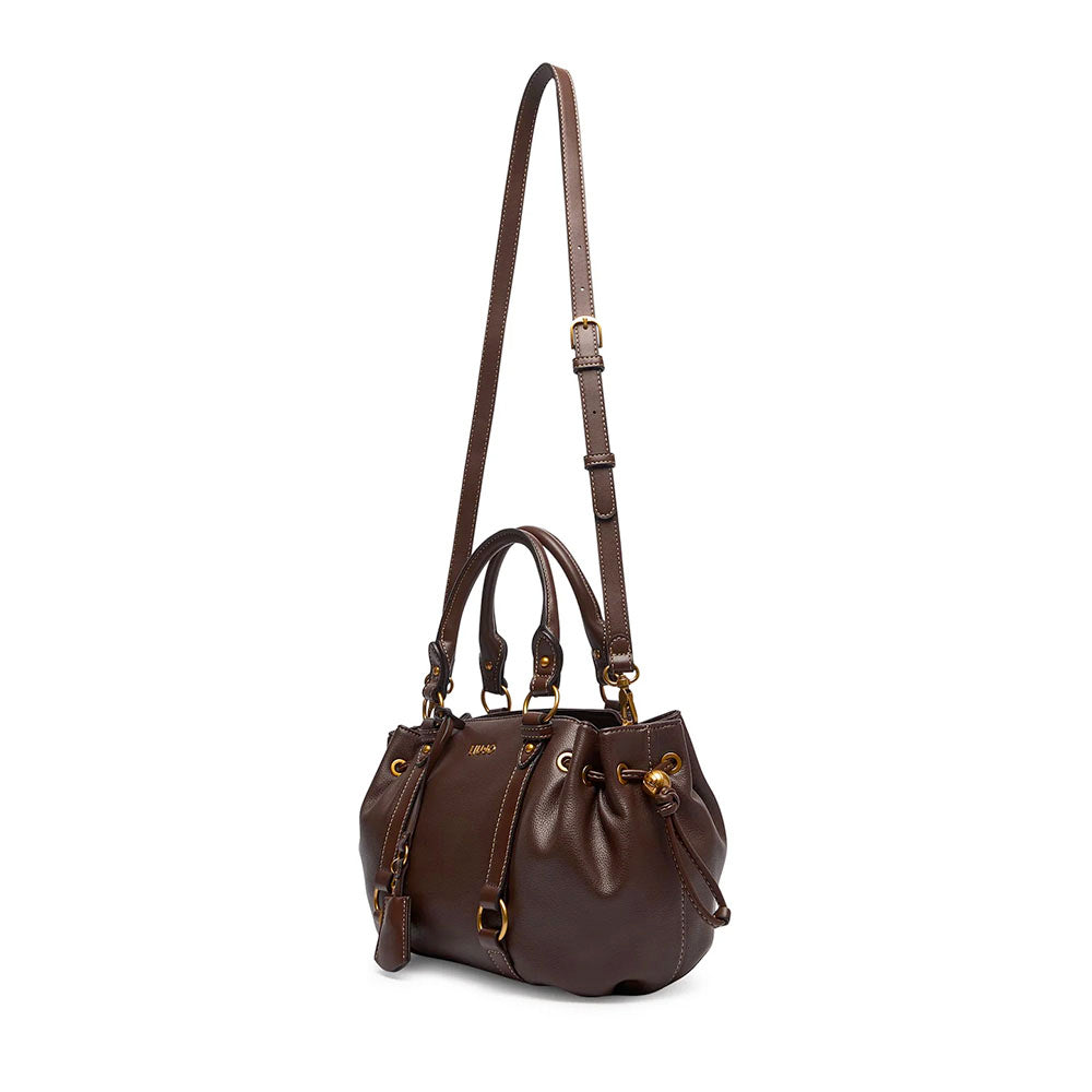 Bauletto Donna a Mano LIU JO in Ecopelle Micro Bottalata Marrone Scuro