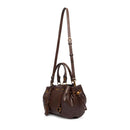 Bauletto Donna a Mano LIU JO in Ecopelle Micro Bottalata Marrone Scuro