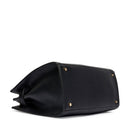 Borsa Donna Tote a Mano LIU JO Better effetto Bottalato Nero con Charm