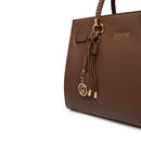 Borsa Donna a Mano Media LIU JO in Ecopelle Bottalata Marrone Scuro