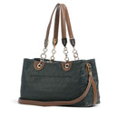 Shopping Bag Donna LIU JO Verde Foresta con Logo Embossed All Over