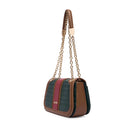Borsa Donna a Tracolla LIU JO Verde Foresta con Logo Embossed All Over
