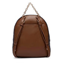 Zaino Donna LIU JO in Ecopelle Marrone Scuro con Logo Embossed All Over