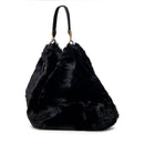 Maxi Borsa Donna a Spalla LIU JO in Pelliccia Sintetica Nera