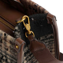 Borsa Donna a Mano Media LIU JO in Tessuto stampa Check Testa di Moro con Paillettes