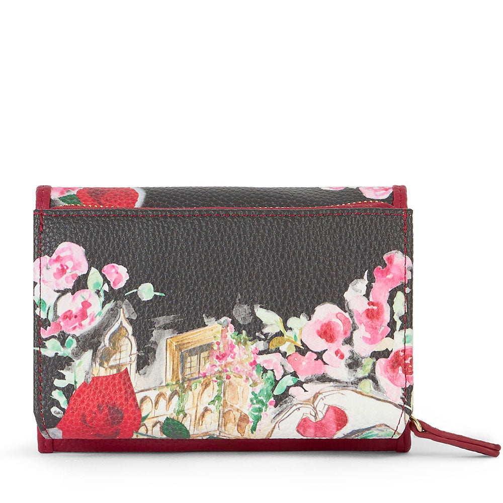 Portafoglio Donna Medio con Bottone BRACCIALINI linea Cartoline stampa Verona