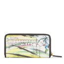 Portafoglio Donna Zip Around BRACCIALINI linea Cartoline stampa Firenze