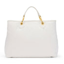 Borsa Donna a Mano Large BRACCIALINI linea Beth Puffy in Nylon Bianco