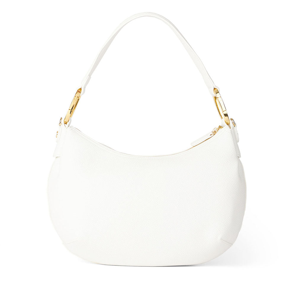 Borsa Donna Mezzaluna a Spalla Media BRACCIALINI linea Beth Bianco
