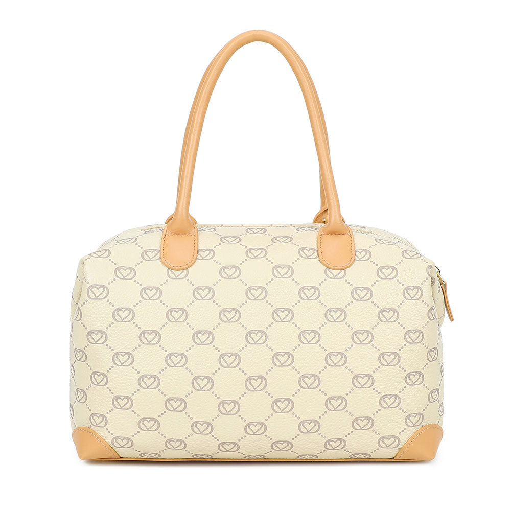 Bauletto Donna a Mano BRACCIALINI linea Monogram in Pelle Beige