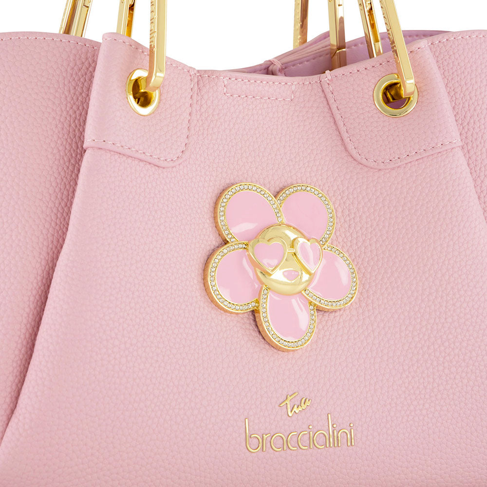 Borsa Donna a Mano Small BRACCIALINI linea Amy Bijoux Rosa