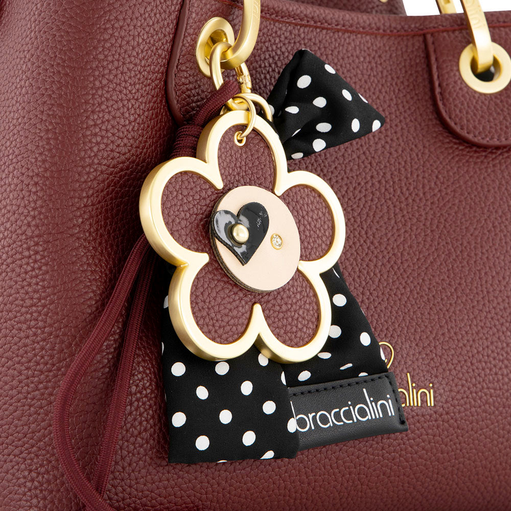Borsa Donna a Mano Media BRACCIALINI linea Beth color Vinaccia