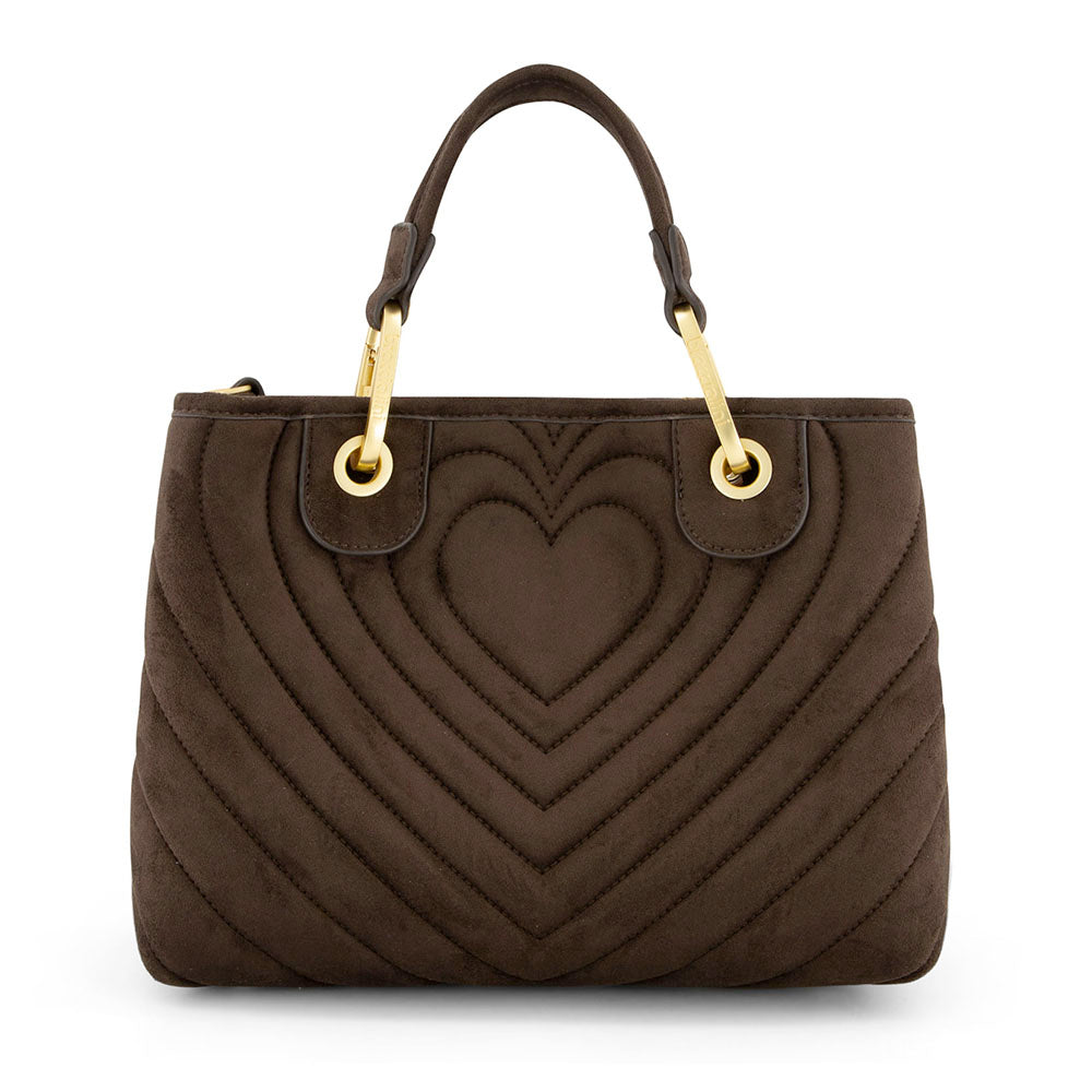Borsa Donna a Mano Media BRACCIALINI linea Beth Matelassè Marrone Cioccolato