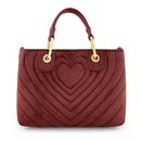 Borsa Donna a Mano Media BRACCIALINI linea Beth Matelassè color Vinaccia