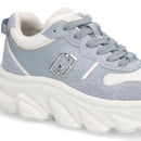 Sneakers Chuncky Donna LIU JO Steffy 01 in Pelle Azzurra