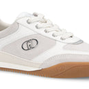 Sneakers Donna LIU JO Lewis 01 in Suede e Pelle Bianca