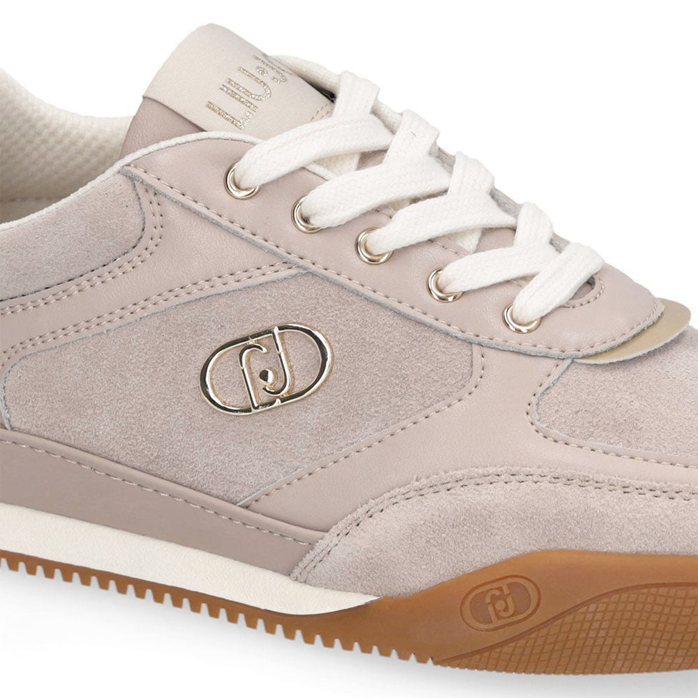 Sneakers Donna LIU JO Lewis 01 in Suede e Pelle Tortora