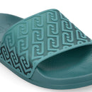 Ciabatte Donna LIU JO Kos 21 stampa Monogram in Gomma Verde