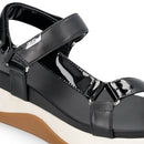 Sandali Platform Donna LIU JO Fiona 04 con Inserti in Vernice Nero