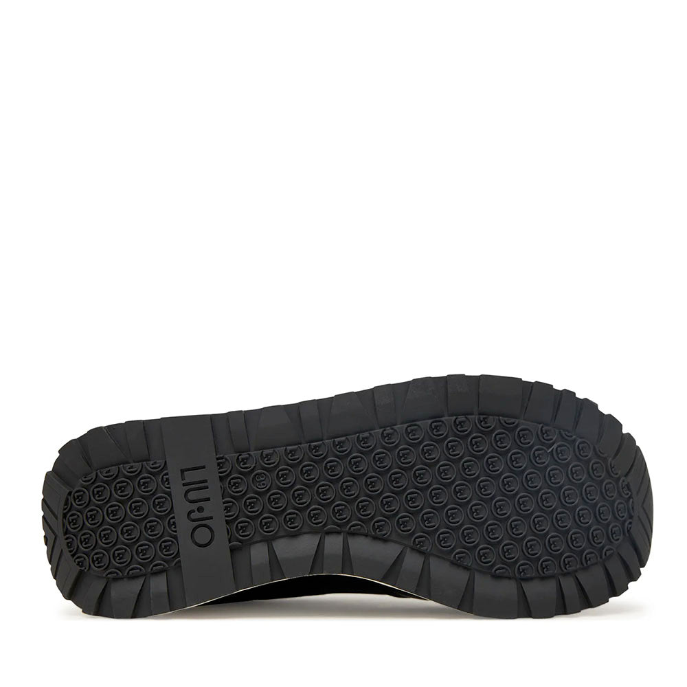 Sneakers Super Platform Donna LIU JO Maxi Wonder Plus 01 in Pelle Nera