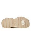 Sneakers Platform Donna LIU JO Eva 02 in Pelle e Glitter White Milk