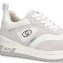 Sneakers Platform Donna LIU JO Maxi Wonder 97 in Pelle e Suede Bianco