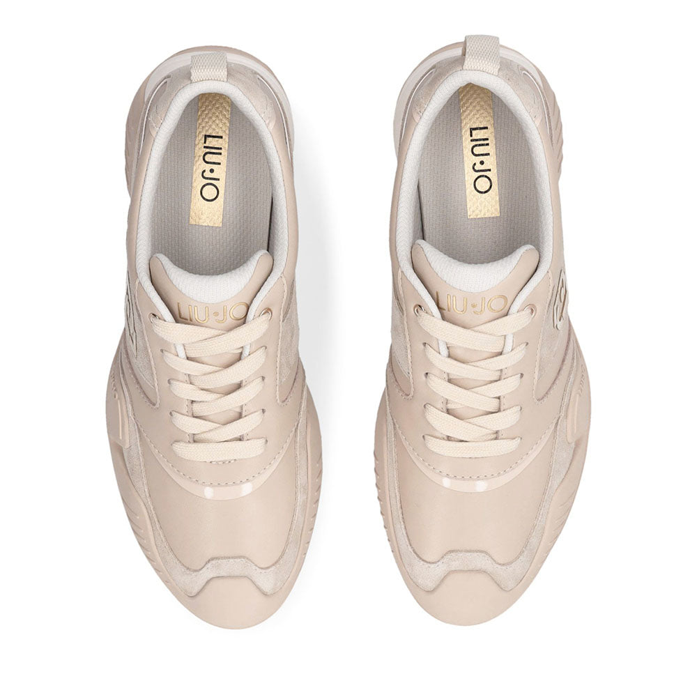 Sneakers Donna LIU JO Blossom 02 in Pelle e Suede color Corda