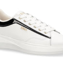 Sneakers Donna LIU JO Casper 01 in Pelle Bianca con Inserto Glossy Nero