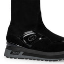 Sneakers Boots Donna LIU JO Maxi Wonder 104 in Suede Nero