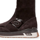 Sneakers Boots Donna LIU JO Maxi Wonder 104 in Suede color Moka