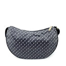 GHERARDINI Damen-Halbmondtasche aus Softy-Gewebe in Granitfarben
