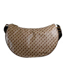 Borsa Donna Mezzaluna GHERARDINI in Tessuto Softy colore Tabacco - Burro