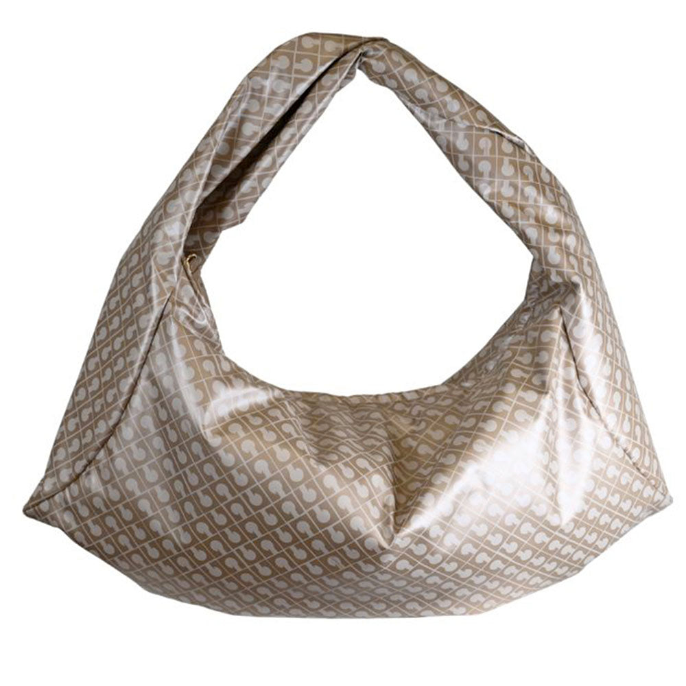 Hobo Bag Large GHERARDINI in Tessuto Softy color Creta