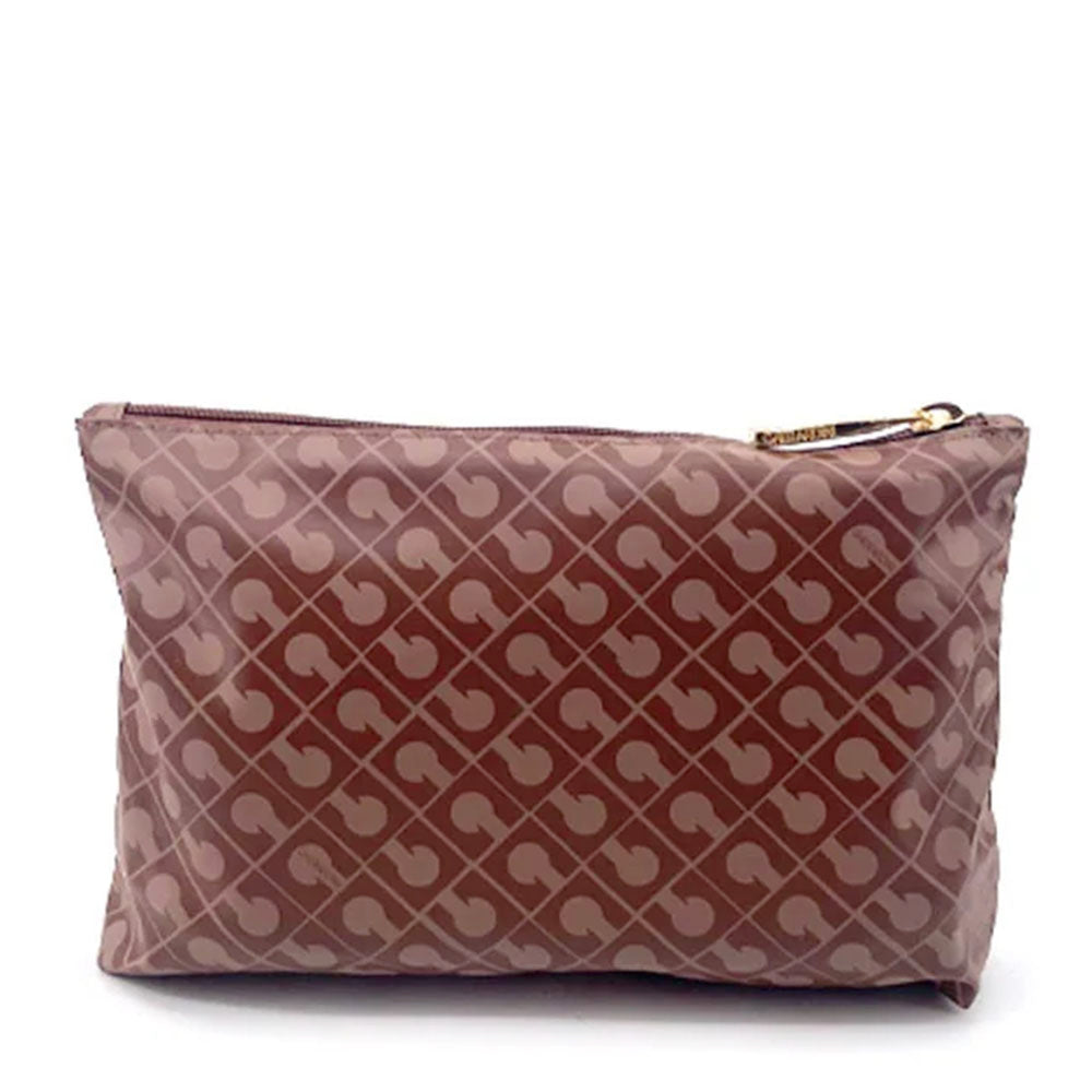 Pouch Grande GHERARDINI in Tessuto Softy colore Chestnut