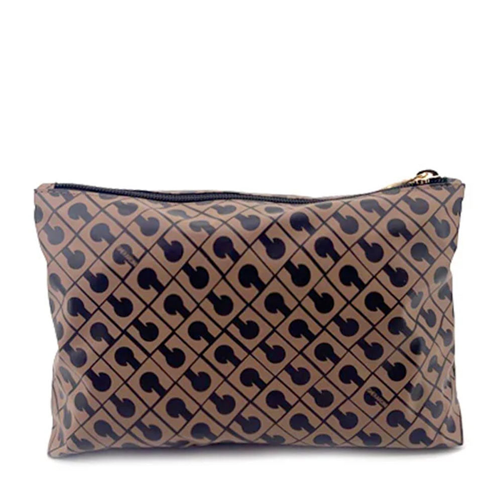 Pouch Grande GHERARDINI in Tessuto Softy colore Toffee