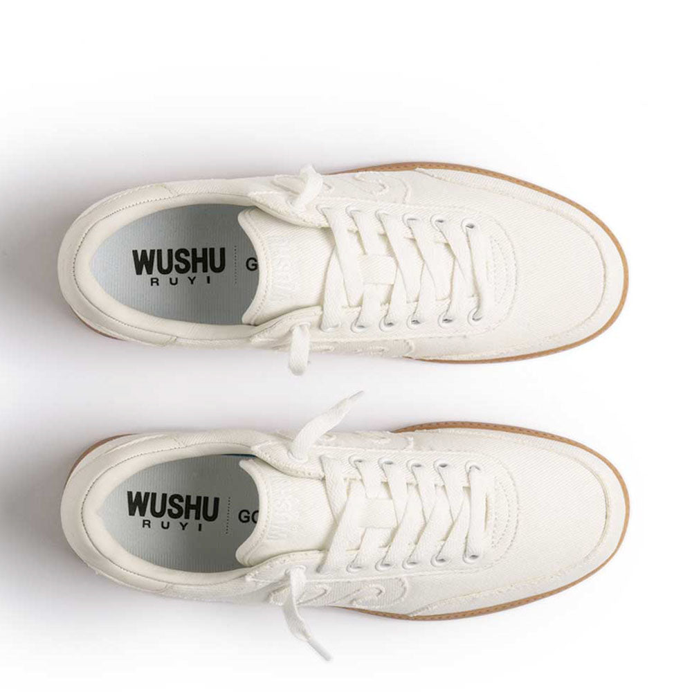 Damen-Sneaker WUSHU RUYI Gong 101 aus Canvas in Off White