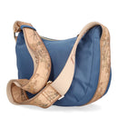 Mezzaluna Piccola a Tracolla 1A Classe Alviero Martini linea Breeze Nylon Blu Pacifico GZ67