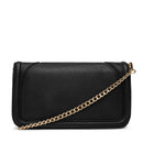 Damen-Clutch mit Umhängeriemen LOVE MOSCHINO in Schwarz mit Maxi-Logo