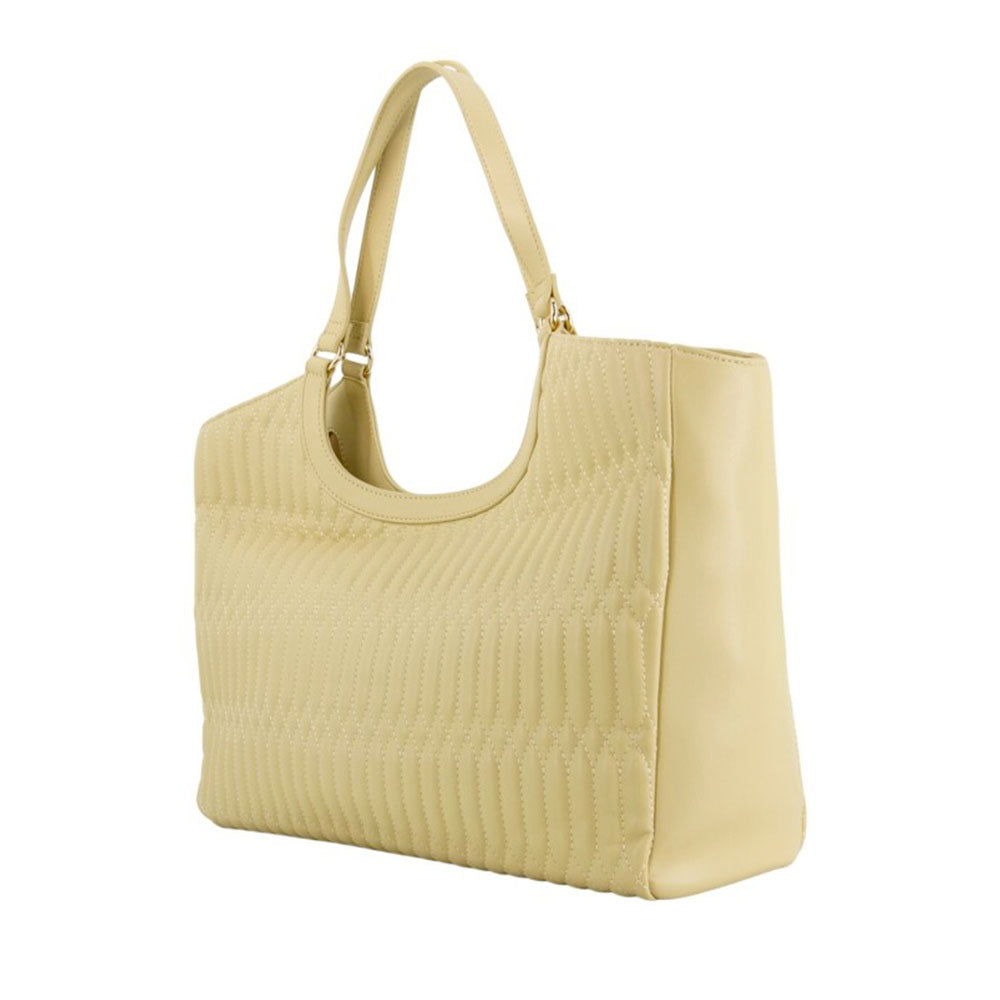 Shopping Bag Donna LOVE MOSCHINO linea Bubby Love in Ecopelle color Burro