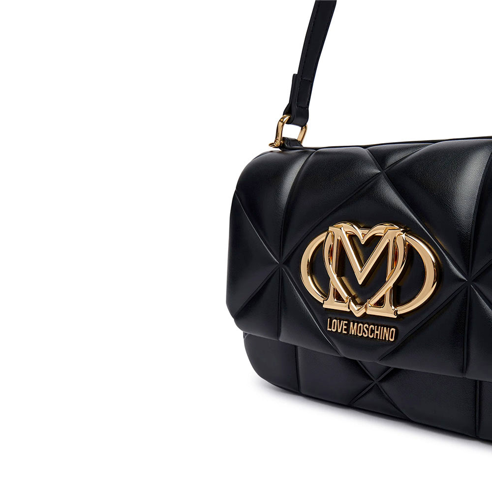 Borsa Donna Sottospalla LOVE MOSCHINO linea Embossed Nera
