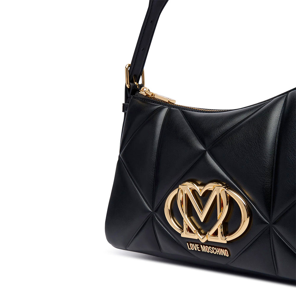 Borsa Donna Sottospalla LOVE MOSCHINO linea Embossed Nero