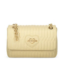 Borsa Donna a Spalla e a Tracolla LOVE MOSCHINO linea Bubby Love in Ecopelle color Burro