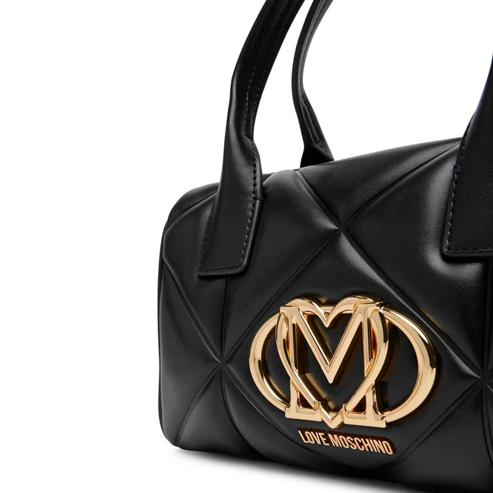 Bauletto Donna Trapuntato LOVE MOSCHINO linea Embossed Nero