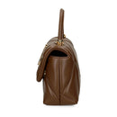 Kleine LOVE MOSCHINO Damenhandtasche aus der Embossed-Linie in Braun