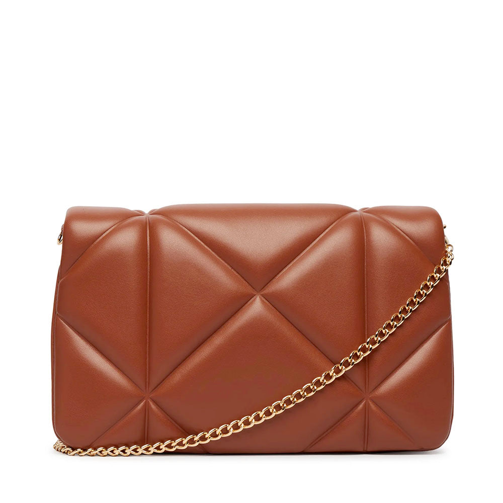 Clutch Trapuntata con Tracolla LOVE MOSCHINO linea Embossed color Noce