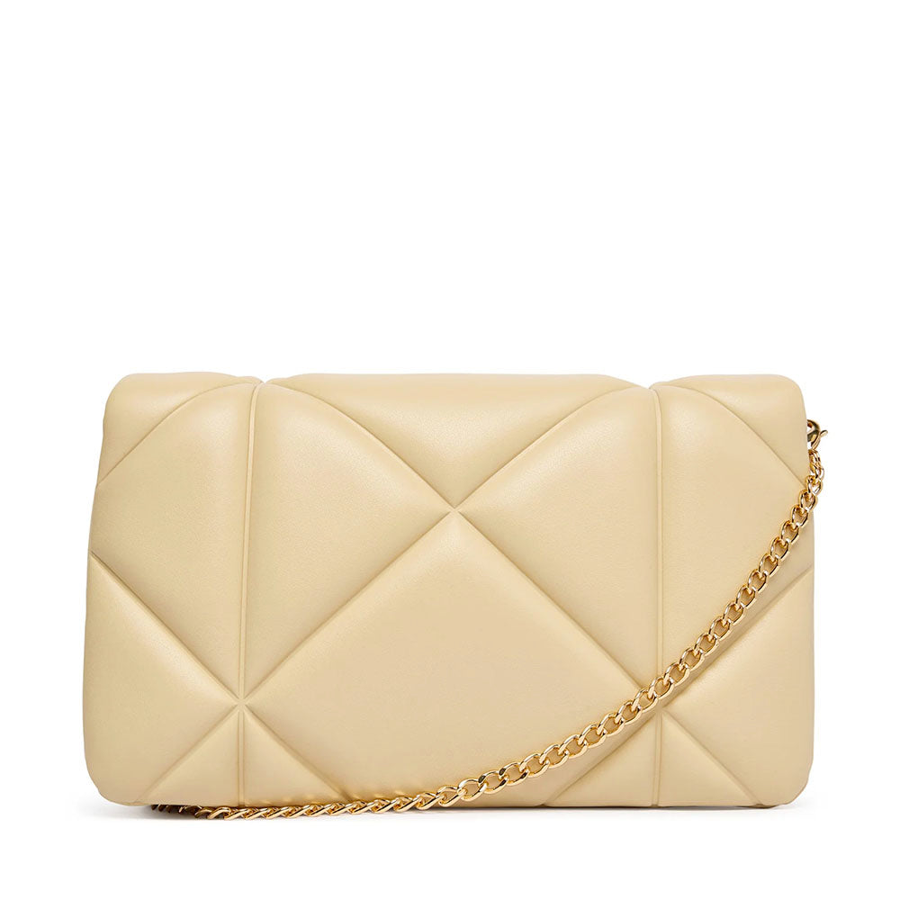 Clutch Trapuntata con Tracolla LOVE MOSCHINO linea Embossed color Burro